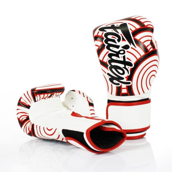 Microfiber Gloves - Art Collections - White/Red - Image 3