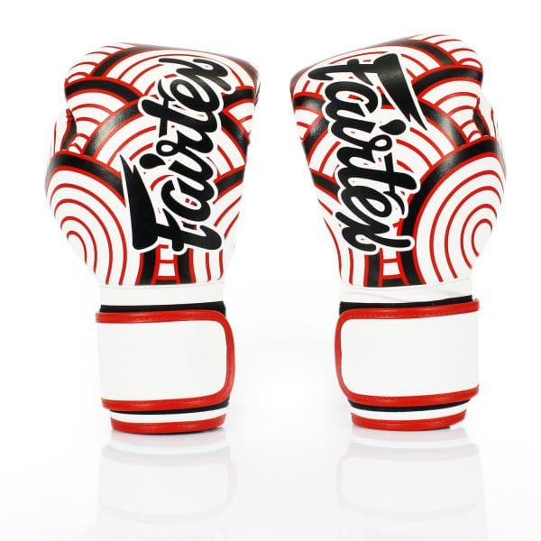 Microfiber Gloves - Art Collections - White/Red - Image 2