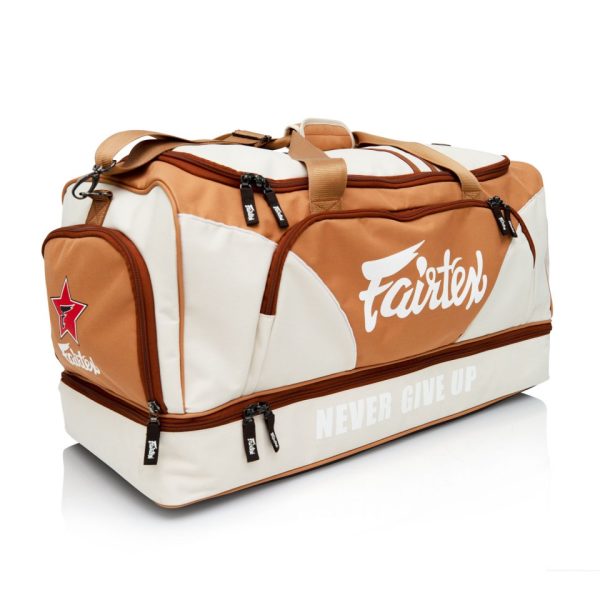 BAG2 Fairtex Vintage Khaki Heavy Duty Gym Bag - Image 2