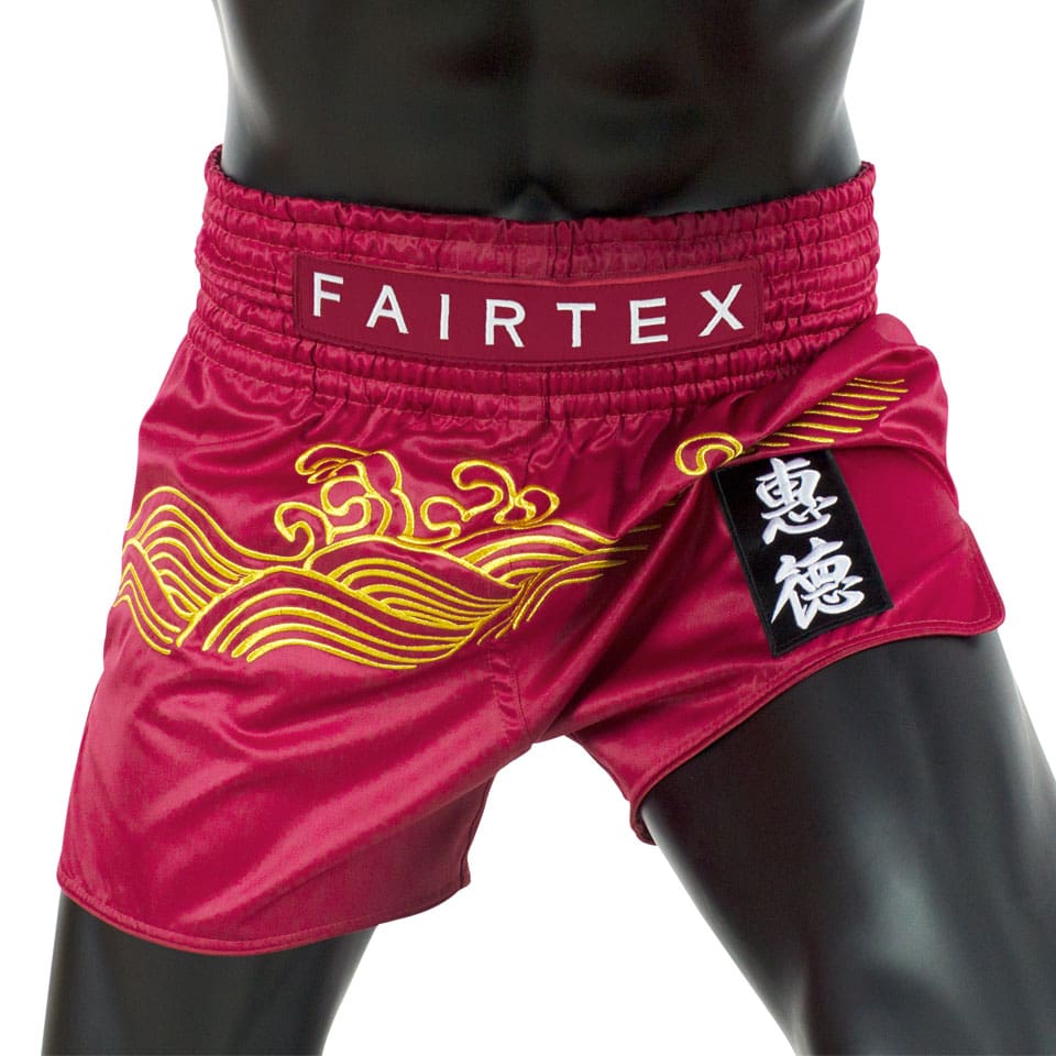 BS1910 Fairtex Golden River Slim Cut Muay Thai Shorts
