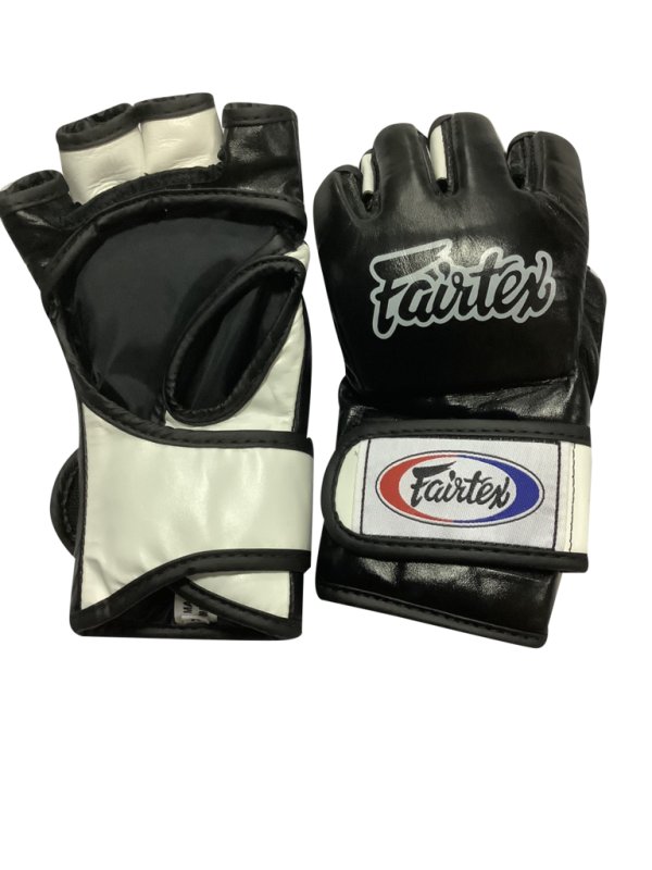 FAIRTEX FGV12 MMA GLOVES - BLACK/WHITE - Image 3