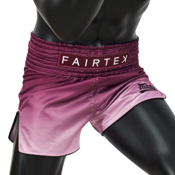 FAIRTEX BS1904 FADE MAROON MUAY THAI SHORTS - Image 2