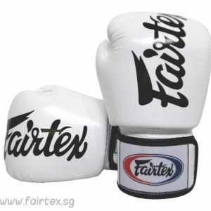 Fairtex BGV19 DELUXE TIGHT-FIT GLOVES - White