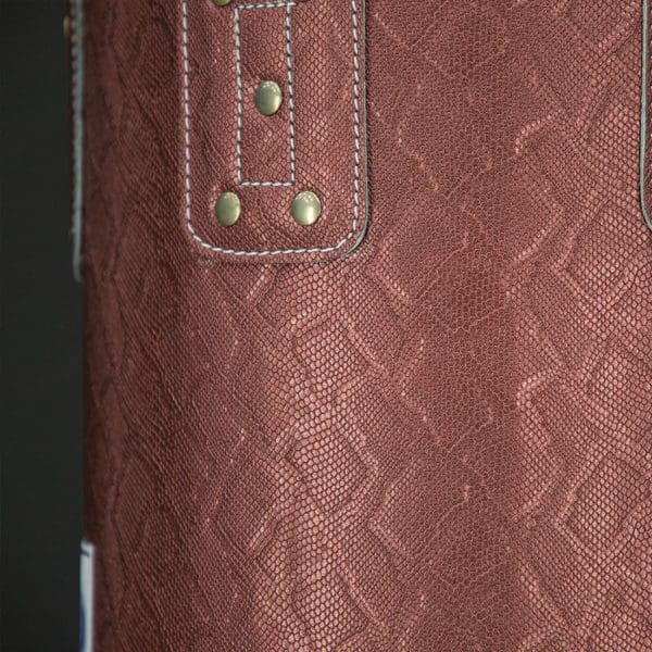 6FT Muaythai Banana Bag “Python Print” Collection - FILLED - Red - Image 2
