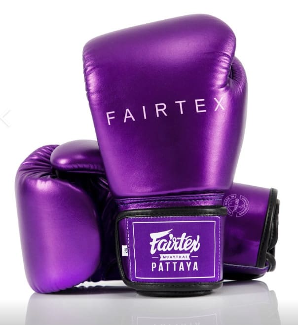 BGV22 Fairtex Metallic Red Boxing Gloves - Purple