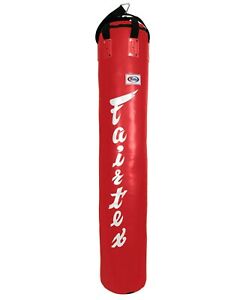 6FT Muaythai Banana Bag - FILLED - Red