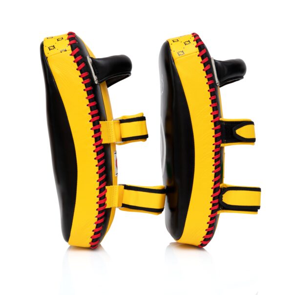 Curved Kick Pads KPLC2 - Black/Yellow - Image 3